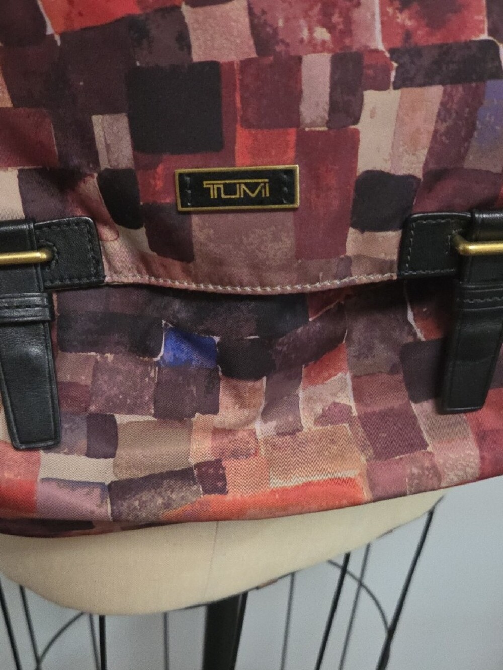 Tumi Multicolor Patchwork Crossbody Bag with Black Strap - Picture 2 of 4